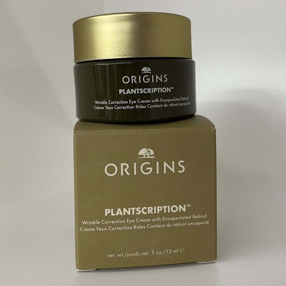 NEW Origins PLANTSCRIPTION Wrinkle Correction Eye Cream W/ Encapsulated Retinol